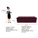 Kit Cabeceira e Calçadeira Munique 195 cm King Size Suede Bordô - Amarena Móveis