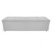 Kit Cabeceira e Calçadeira Munique 195 cm King Size Suede Branco - Amarena Móveis