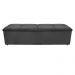 Kit Cabeceira e Calçadeira Munique 195 cm King Size Suede Cinza - Amarena Móveis
