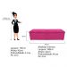 Kit Cabeceira e Calçadeira Munique 195 cm King Size Suede Pink - Amarena Móveis