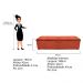 Kit Cabeceira e Calçadeira Munique 195 cm King Size Suede Terracota - Amarena Móveis