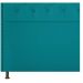 Kit Cabeceira e Calçadeira Yasmim 140 cm Casal Suede Azul Turquesa - Amarena Móveis