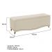 Kit Cabeceira e Calçadeira Yasmim 140 cm Casal Suede Bege - Amarena Móveis
