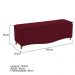 Kit Cabeceira e Calçadeira Yasmim 140 cm Casal Suede Bordô - Amarena Móveis