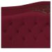 Kit Cabeceira e Calçadeira Yasmim 140 cm Casal Suede Bordô - Amarena Móveis