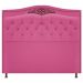 Kit Cabeceira e Calçadeira Yasmim 140 cm Casal Suede Pink - Amarena Móveis