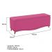 Kit Cabeceira e Calçadeira Yasmim 140 cm Casal Suede Pink - Amarena Móveis