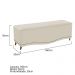 Kit Cabeceira e Calçadeira Yasmim 160 cm Queen Size Corano Bege - Amarena Móveis