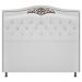 Kit Cabeceira e Calçadeira Yasmim 160 cm Queen Size Corano Branco - Amarena Móveis