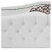 Kit Cabeceira e Calçadeira Yasmim 160 cm Queen Size Corano Branco - Amarena Móveis