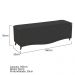 Kit Cabeceira e Calçadeira Yasmim 160 cm Queen Size Corano Preto - Amarena Móveis