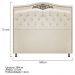 Kit Cabeceira e Calçadeira Yasmim 160 cm Queen Size Suede Bege - Amarena Móveis
