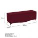Kit Cabeceira e Calçadeira Yasmim 160 cm Queen Size Suede Bordô - Amarena Móveis