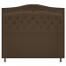 Kit Cabeceira e Calçadeira Yasmim 160 cm Queen Size Suede Marrom - Amarena Móveis