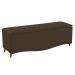 Kit Cabeceira e Calçadeira Yasmim 160 cm Queen Size Suede Marrom - Amarena Móveis