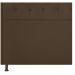 Kit Cabeceira e Calçadeira Yasmim 160 cm Queen Size Suede Marrom - Amarena Móveis