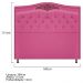 Kit Cabeceira e Calçadeira Yasmim 160 cm Queen Size Suede Pink - Amarena Móveis