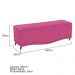 Kit Cabeceira e Calçadeira Yasmim 160 cm Queen Size Suede Pink - Amarena Móveis