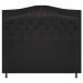 Kit Cabeceira e Calçadeira Yasmim 160 cm Queen Size Suede Preto - Amarena Móveis
