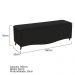 Kit Cabeceira e Calçadeira Yasmim 160 cm Queen Size Suede Preto - Amarena Móveis