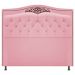 Kit Cabeceira e Calçadeira Yasmim 160 cm Queen Size Suede Rosa Bebê - Amarena Móveis