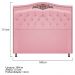 Kit Cabeceira e Calçadeira Yasmim 160 cm Queen Size Suede Rosa Bebê - Amarena Móveis