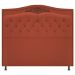 Kit Cabeceira e Calçadeira Yasmim 160 cm Queen Size Suede Terracota - Amarena Móveis