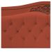 Kit Cabeceira e Calçadeira Yasmim 160 cm Queen Size Suede Terracota - Amarena Móveis