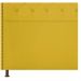Kit Cabeceira e Calçadeira Yasmim 195 cm King Size Suede Amarelo - Amarena Móveis