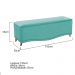 Kit Cabeceira e Calçadeira Yasmim 195 cm King Size Suede Azul Tiffany - Amarena Móveis