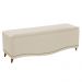 Kit Cabeceira e Calçadeira Yasmim 195 cm King Size Suede Bege - Amarena Móveis