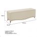 Kit Cabeceira e Calçadeira Yasmim 195 cm King Size Suede Bege - Amarena Móveis
