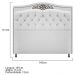 Kit Cabeceira e Calçadeira Yasmim 195 cm King Size Suede Branco - Amarena Móveis
