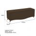Kit Cabeceira e Calçadeira Yasmim 195 cm King Size Suede Marrom - Amarena Móveis
