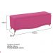 Kit Cabeceira e Calçadeira Yasmim 195 cm King Size Suede Pink - Amarena Móveis