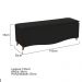 Kit Cabeceira e Calçadeira Yasmim 195 cm King Size Suede Preto - Amarena Móveis