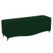 Kit Cabeceira e Calçadeira Yasmim 195 cm King Size Suede Verde - Amarena Móveis
