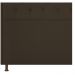 Kit Cabeceira e Calçadeira Yasmim 90 cm Solteiro Corano Marrom - Amarena Móveis