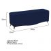 Kit Cabeceira e Calçadeira Yasmim 90 cm Solteiro Suede Azul Marinho - Amarena Móveis