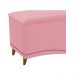 Kit Cabeceira e Calçadeira Yasmim 90 cm Solteiro Suede Rosa Bebê - Amarena Móveis