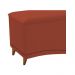 Kit Cabeceira e Calçadeira Yasmim 90 cm Solteiro Suede Terracota - Amarena Móveis