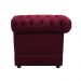 Kit Poltrona e Namoradeira Chesterfield Ana Suede Bordô - Amarena Móveis
