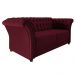 Namoradeira Chesterfield Sofia Suede Bordô - Amarena Móveis