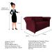 Namoradeira Chesterfield Sofia Suede Bordô - Amarena Móveis
