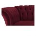 Namoradeira Chesterfield Sofia Suede Bordô - Amarena Móveis