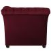 Namoradeira Chesterfield Sofia Suede Bordô - Amarena Móveis