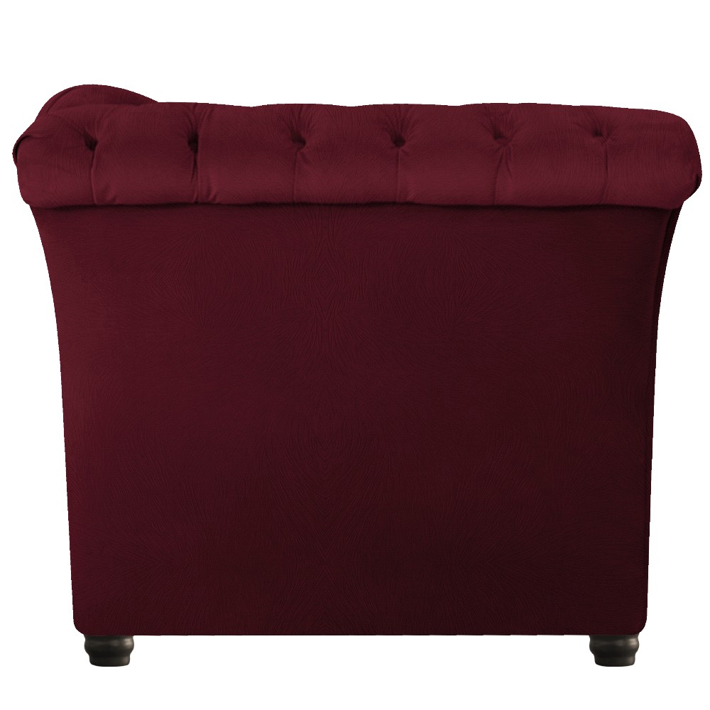 Namoradeira Chesterfield Sofia Suede Bordô - Amarena Móveis