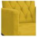 Poltrona Classic Pés Luís XV Suede Amarelo - Amarena Móveis