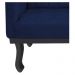 Poltrona Classic Pés Luís XV Suede Azul Marinho - Amarena Móveis