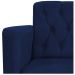 Poltrona Classic Pés Luís XV Suede Azul Marinho - Amarena Móveis